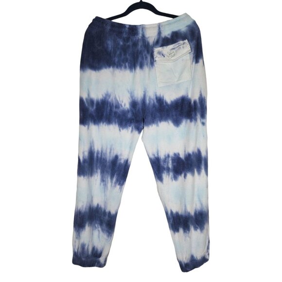 Loveshackfancy NWT Blue Jogger Pants Large Santinella Blue Terry Stripe New - Picture 3 of 6